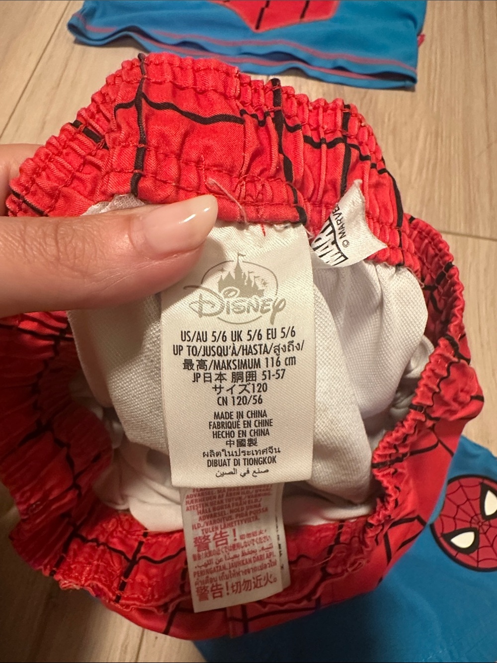 EUC Disney Spider-Man swim trunks and Swim Top - Picture 3 of 6